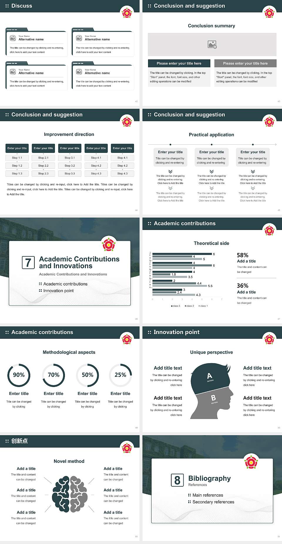 Regent’s University London Graduation Thesis Defense PPT Template4:3 ratio PPT effect preview image6