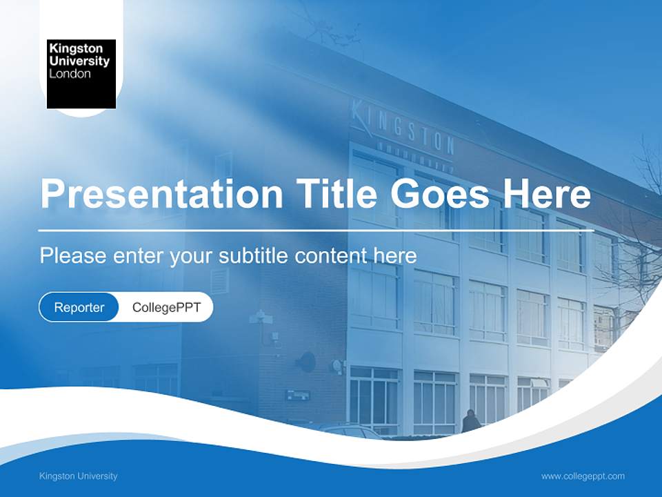 Kingston University Lecture Sharing and Networking Event PPT Template4:3 ratio PPT effect preview image4