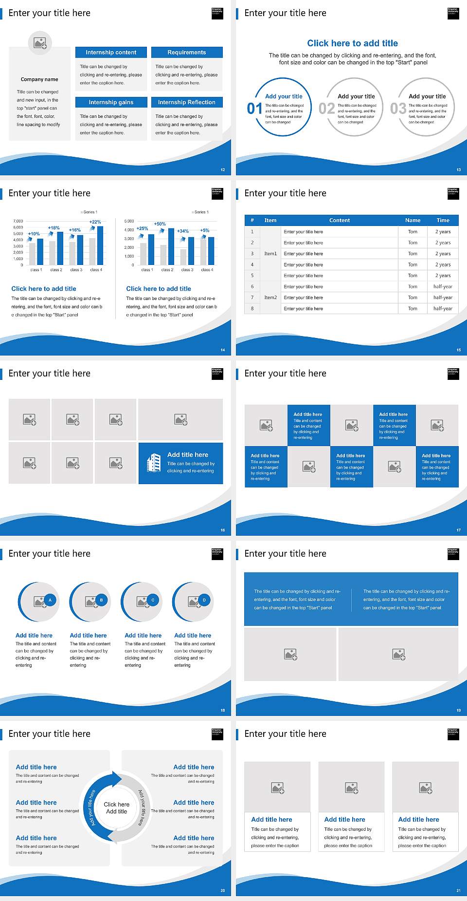 Kingston University Lecture Sharing and Networking Event PPT Template4:3 ratio PPT effect preview image3