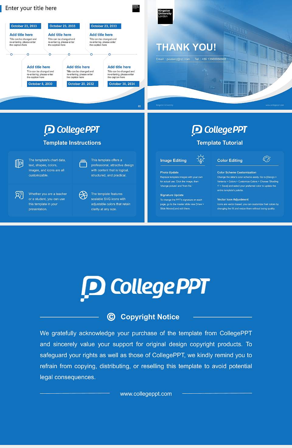 Kingston University Lecture Sharing and Networking Event PPT Template4:3 ratio PPT effect preview image4