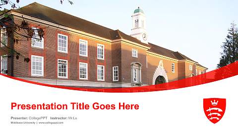 Middlesex University Course/Courseware Creation PPT Template
