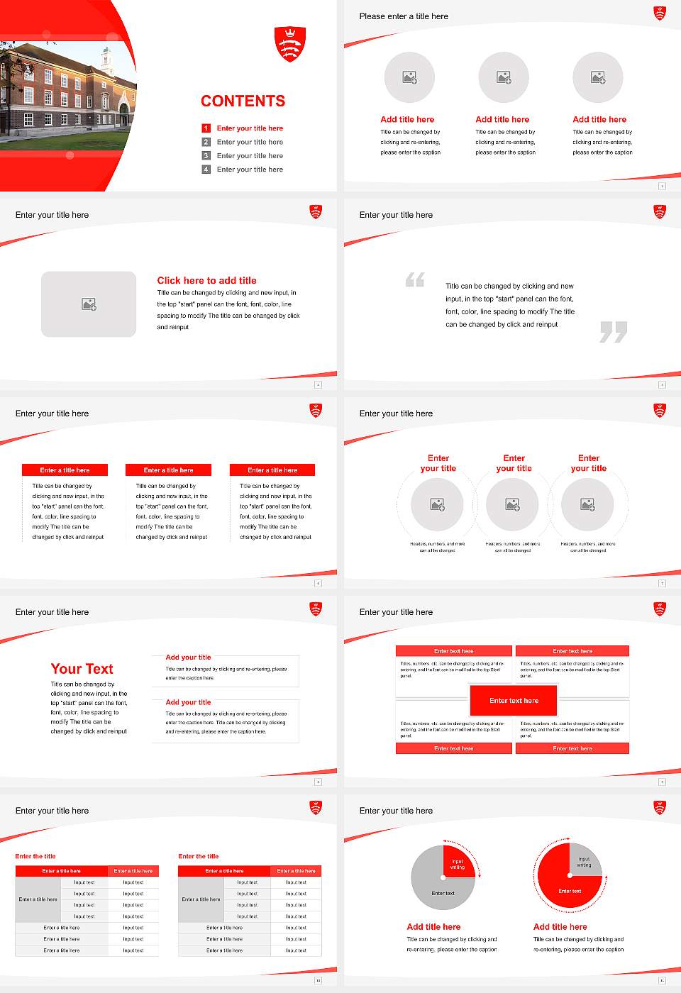 Middlesex University Course/Courseware Creation PPT Template16:9 ratio PPT effect preview image2