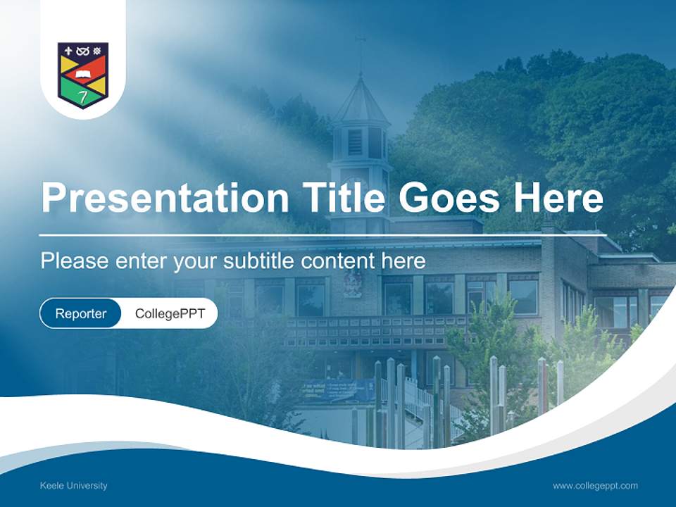 Keele University Lecture Sharing and Networking Event PPT Template4:3 ratio PPT effect preview image4