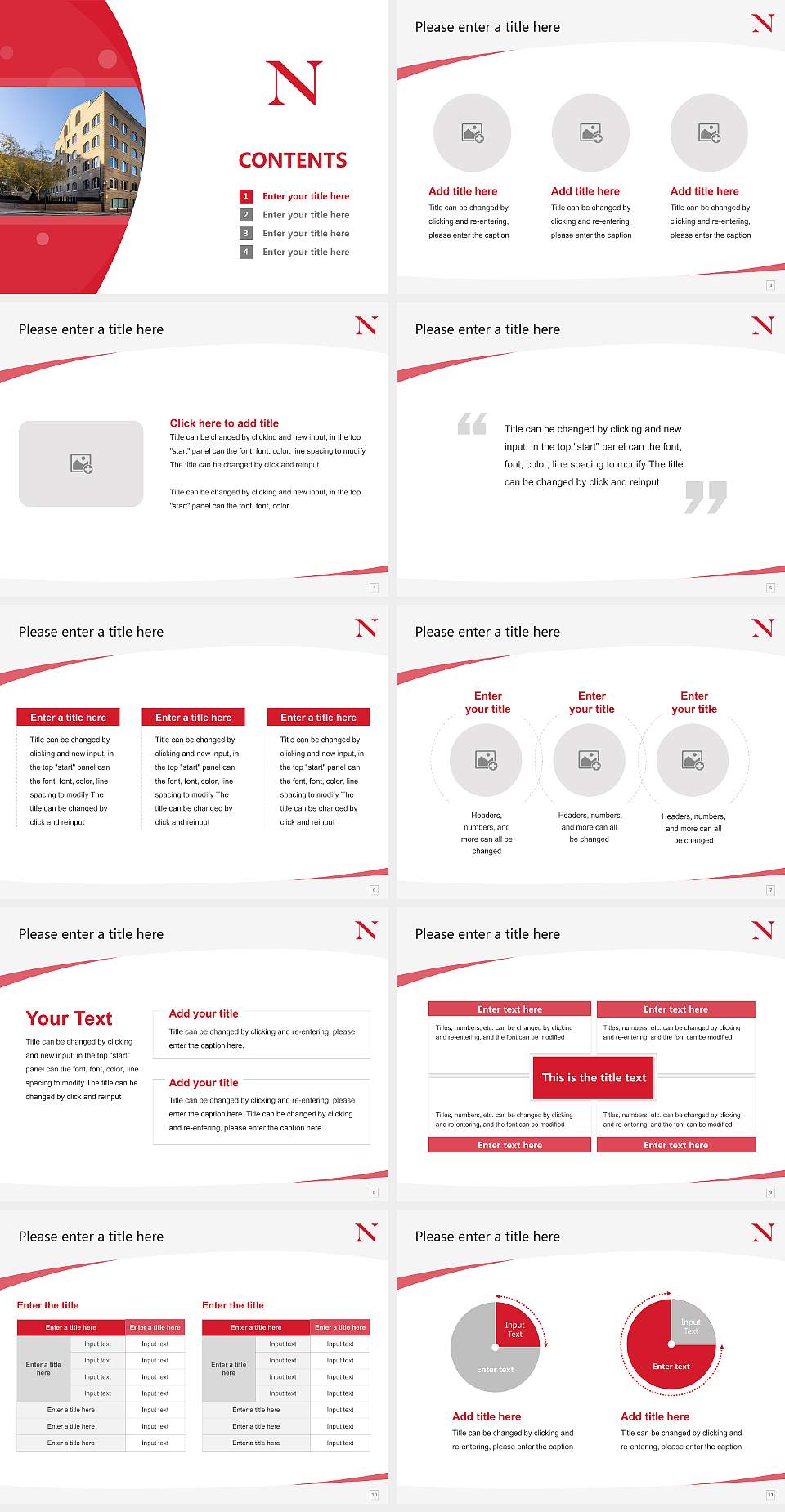 Northeastern University – London Course/Courseware Creation PPT Template4:3 ratio PPT effect preview image2
