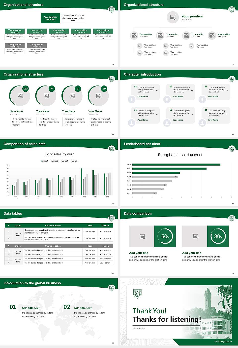 University of Stirling Academic Presentation/Research Findings Report PPT Template16:9 ratio PPT effect preview image4