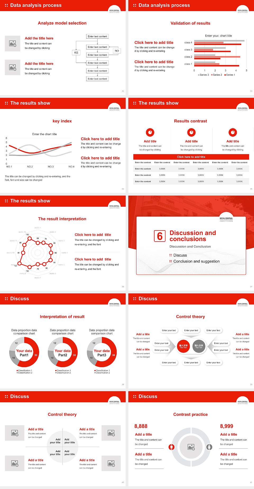 Royal Central School of Speech and Drama Graduation Thesis Defense PPT Template4:3 ratio PPT effect preview image5