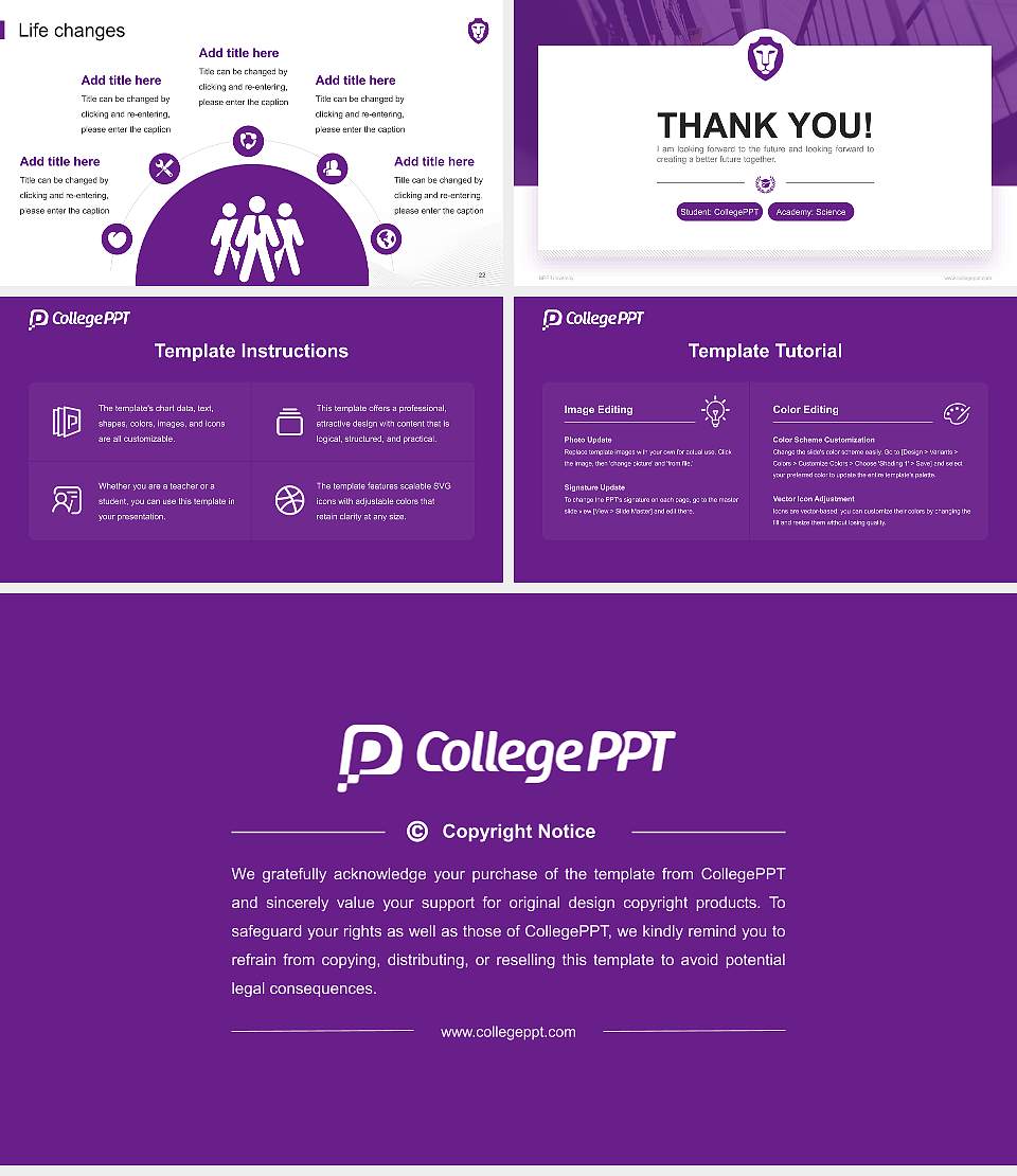 BPP University National Scholarship Defense PPT Template16:9 ratio PPT effect preview image4