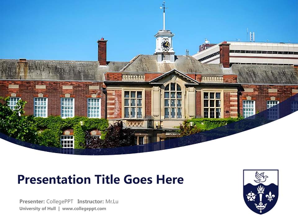University of Hull Course/Courseware Creation PPT Template4:3 ratio PPT effect preview image5
