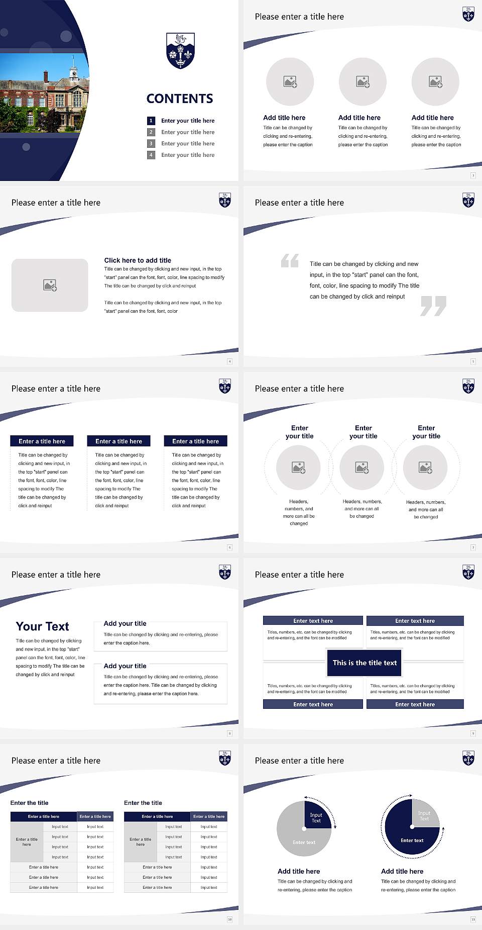 University of Hull Course/Courseware Creation PPT Template4:3 ratio PPT effect preview image2