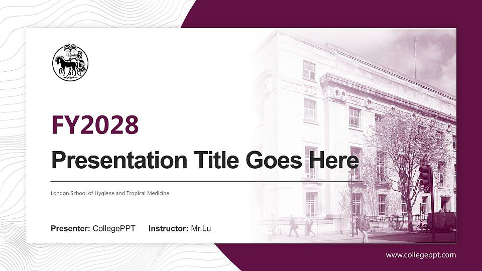 London School of Hygiene and Tropical Medicine Academic Presentation/Research Findings Report PPT Template16:9 ratio PPT effect preview image