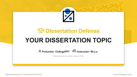Ravensbourne University Graduation Thesis Defense PPT Template
