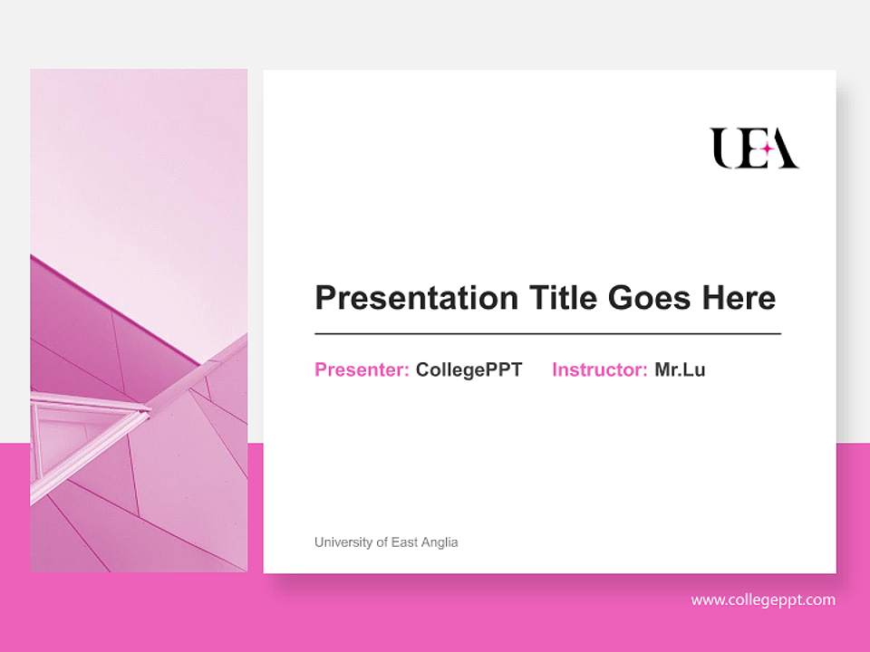 University of East Anglia General Purpose PPT Template4:3 ratio PPT effect preview image6