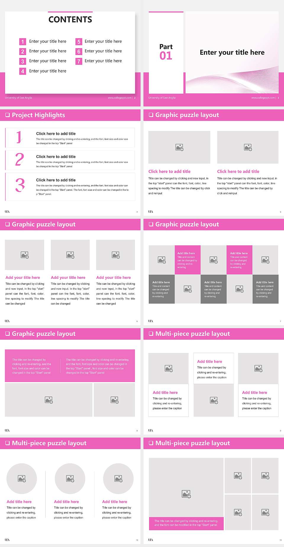 University of East Anglia General Purpose PPT Template4:3 ratio PPT effect preview image2