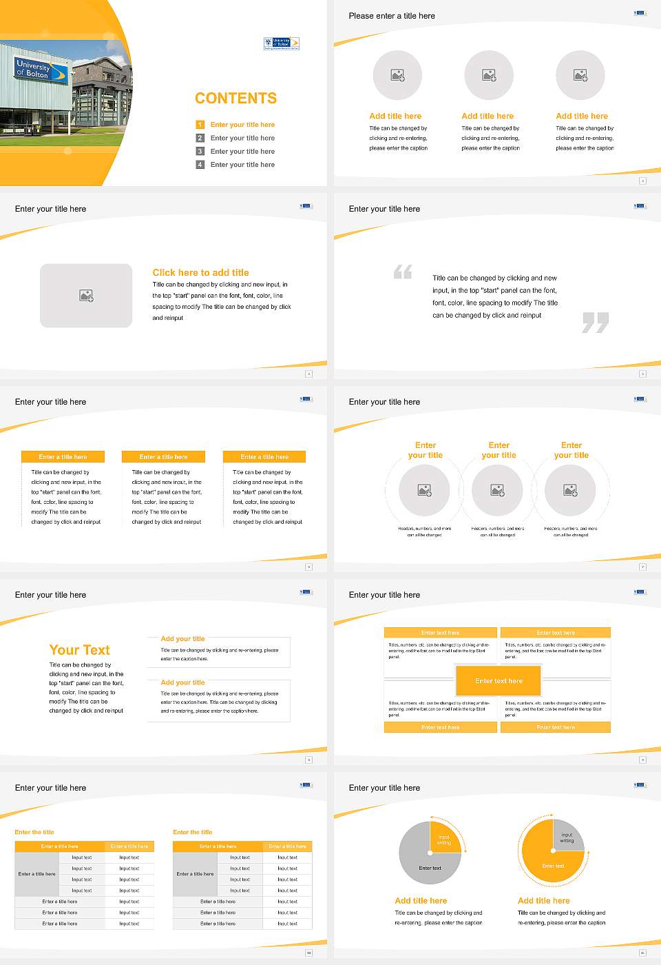 University of Bolton Course/Courseware Creation PPT Template16:9 ratio PPT effect preview image2