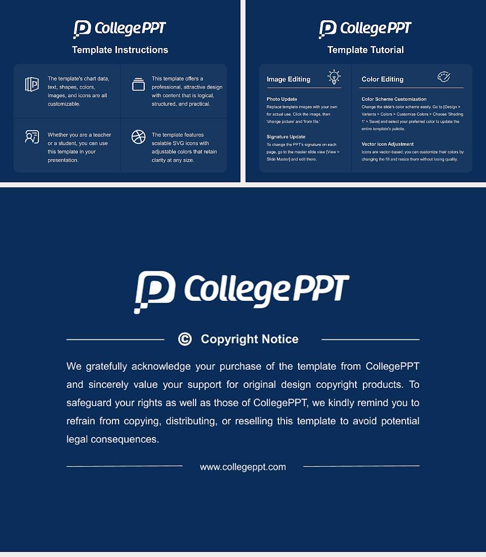 University College Birmingham Course/Courseware Creation PPT Template4:3 ratio PPT effect preview image5