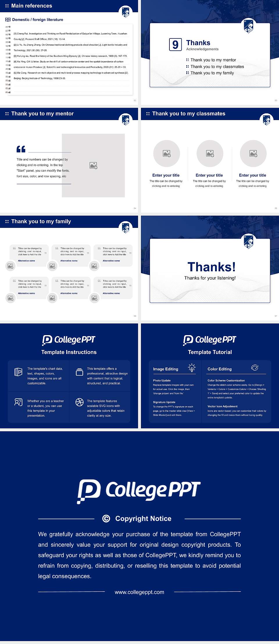 Harper Adams University Graduation Thesis Defense PPT Template4:3 ratio PPT effect preview image7