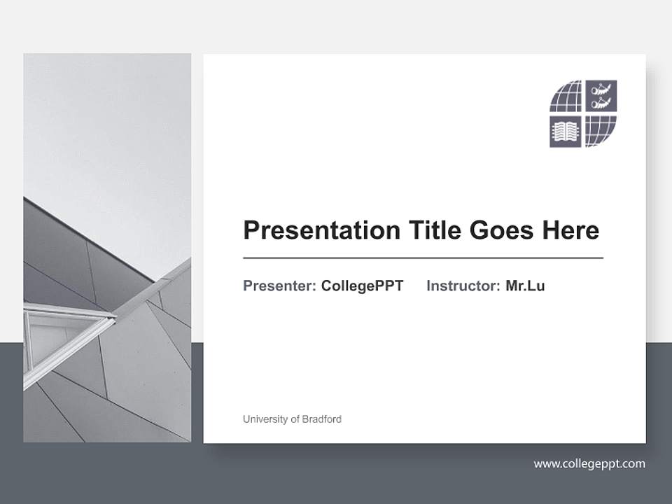 University of Bradford General Purpose PPT Template4:3 ratio PPT effect preview image6