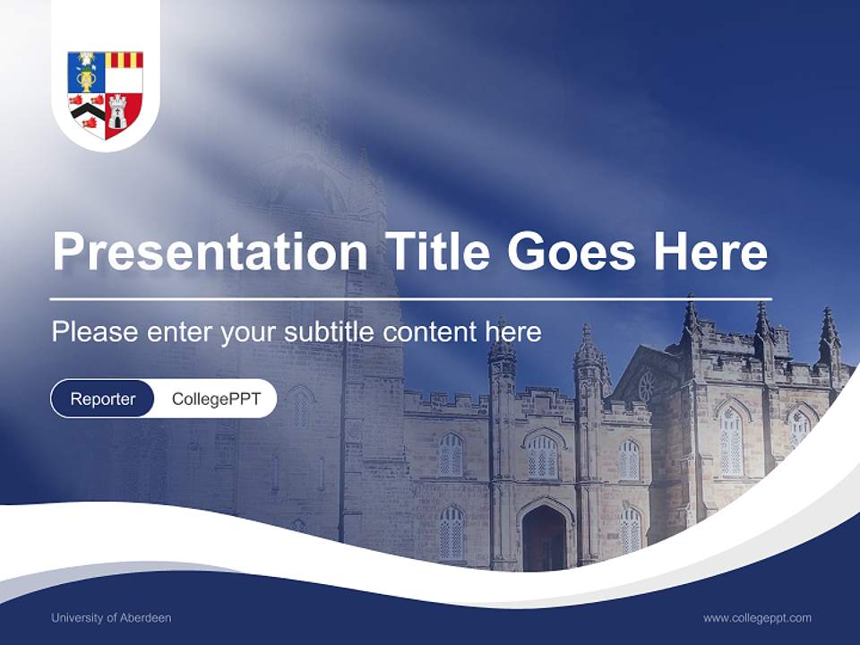 University of Aberdeen Lecture Sharing and Networking Event PPT Template4:3 ratio PPT effect preview image4