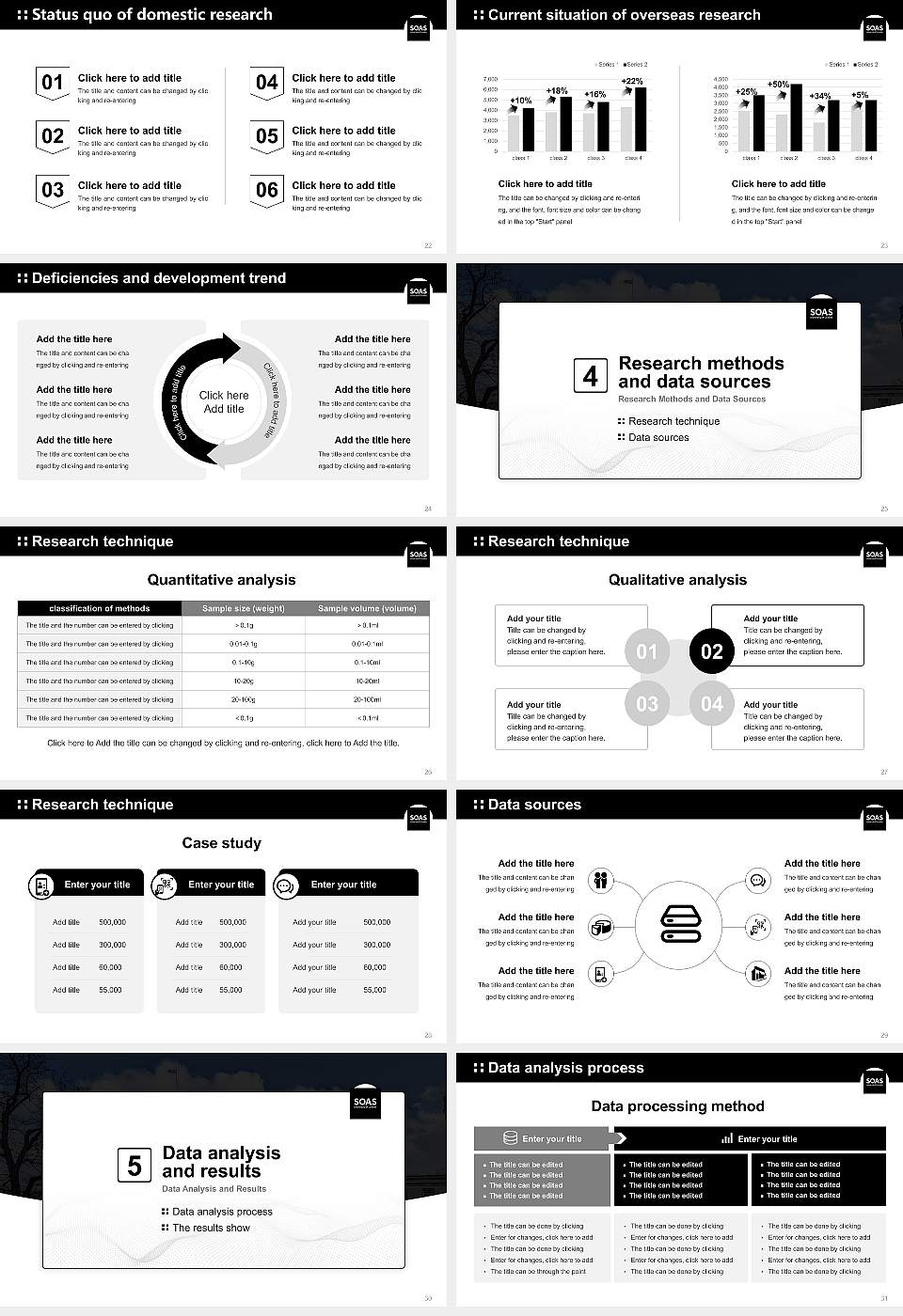 SOAS University of London Graduation Thesis Defense PPT Template16:9 ratio PPT effect preview image4