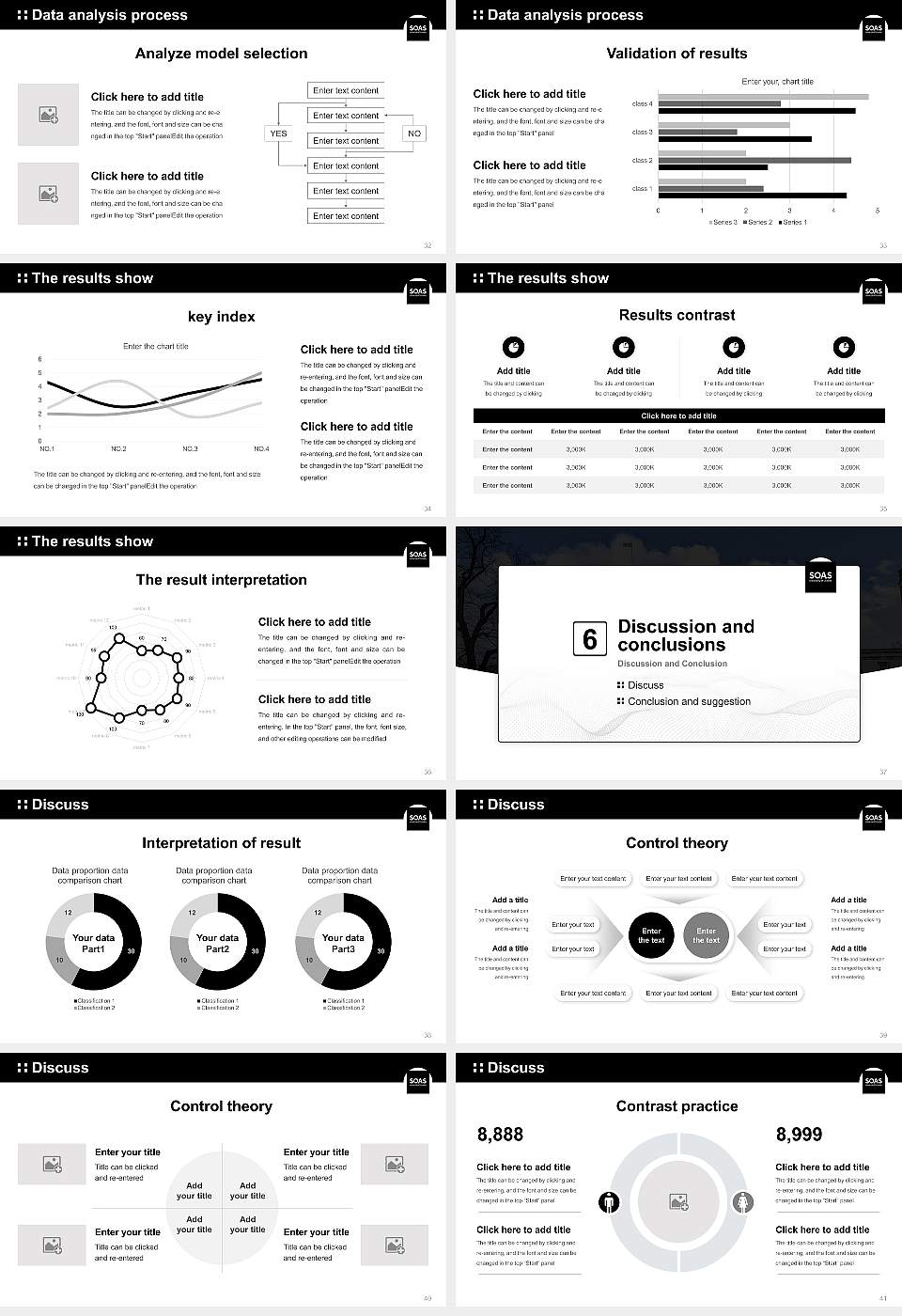 SOAS University of London Graduation Thesis Defense PPT Template16:9 ratio PPT effect preview image5