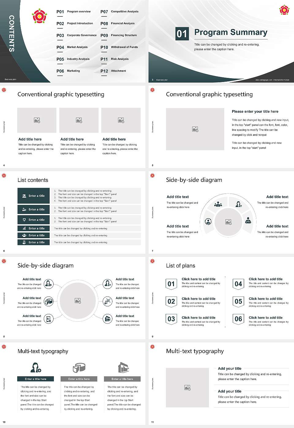 Regent’s University London Competition/Entrepreneurship Contest PPT Template16:9 ratio PPT effect preview image2