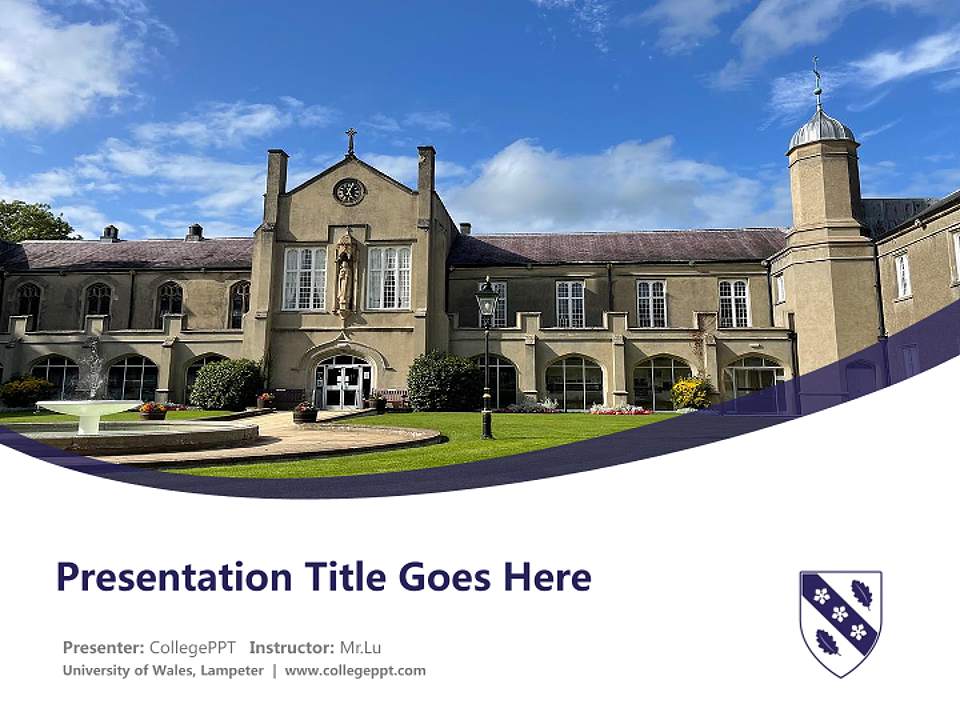 University of Wales, Lampeter Course/Courseware Creation PPT Template4:3 ratio PPT effect preview image5