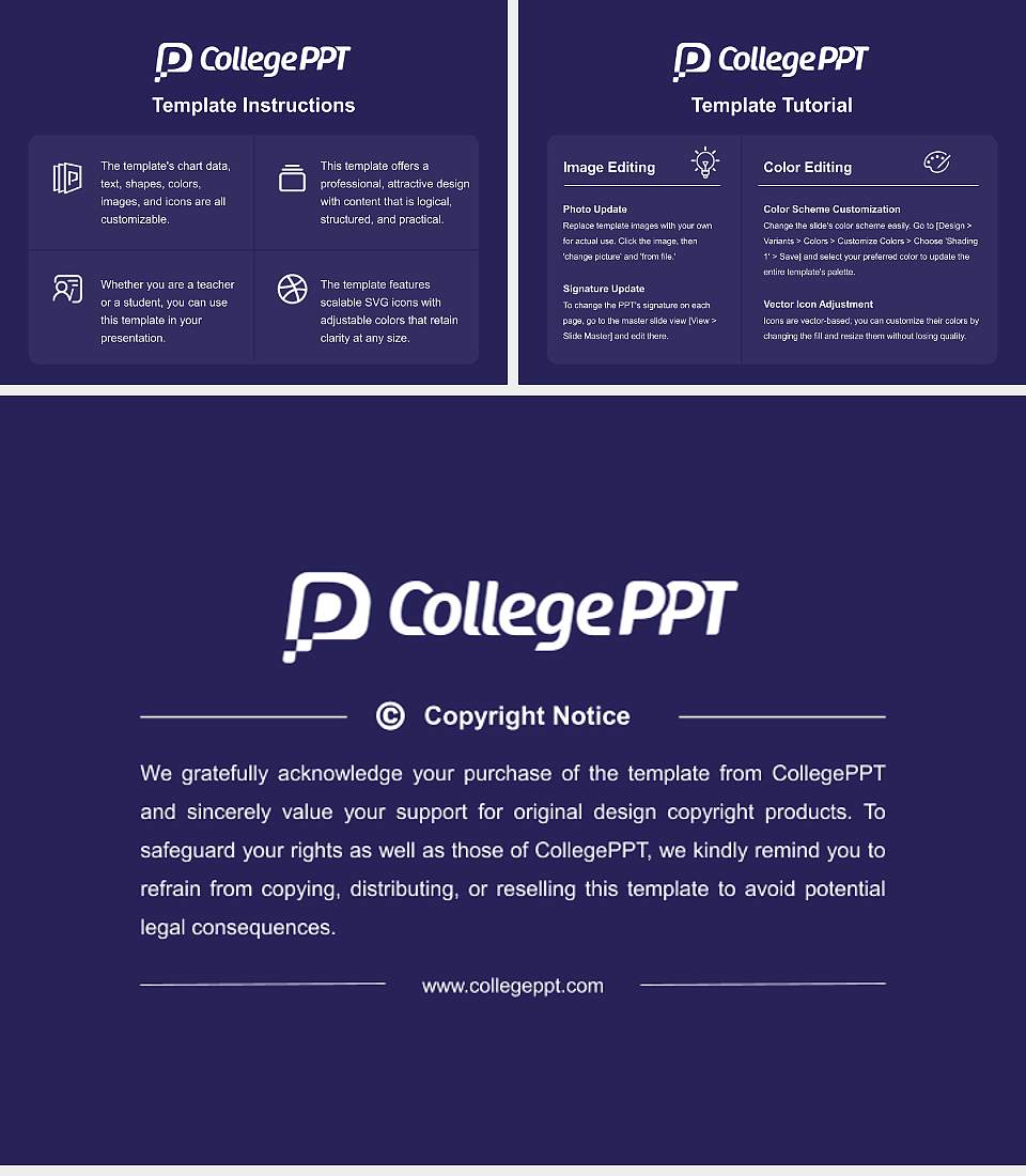 University of Wales, Lampeter Course/Courseware Creation PPT Template4:3 ratio PPT effect preview image5