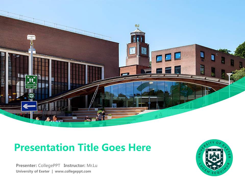 University of Exeter Course/Courseware Creation PPT Template4:3 ratio PPT effect preview image5