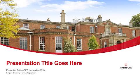 Hartpury University Course/Courseware Creation PPT Template