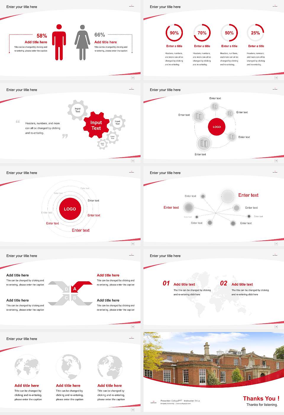 Hartpury University Course/Courseware Creation PPT Template16:9 ratio PPT effect preview image4