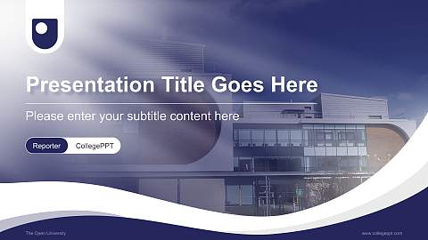 The Open University Lecture Sharing and Networking Event PPT Template