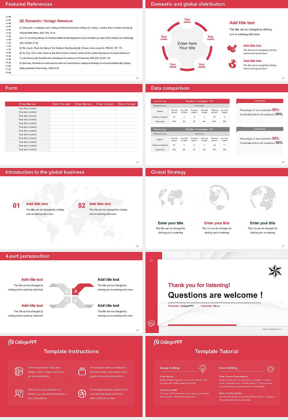 University of Brighton Thesis Proposal/Graduation Defense PPT Template16:9 ratio PPT effect preview image4
