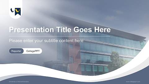 University of Wolverhampton Lecture Sharing and Networking Event PPT Template