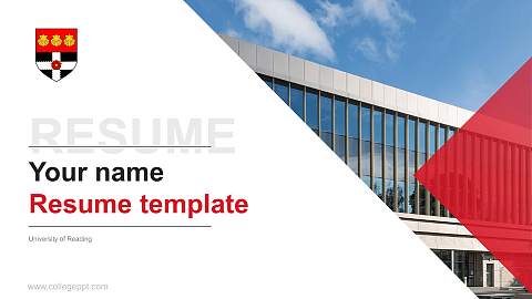University of Reading Resume PPT Template