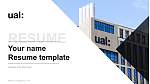 University of the Arts London Resume PPT Template