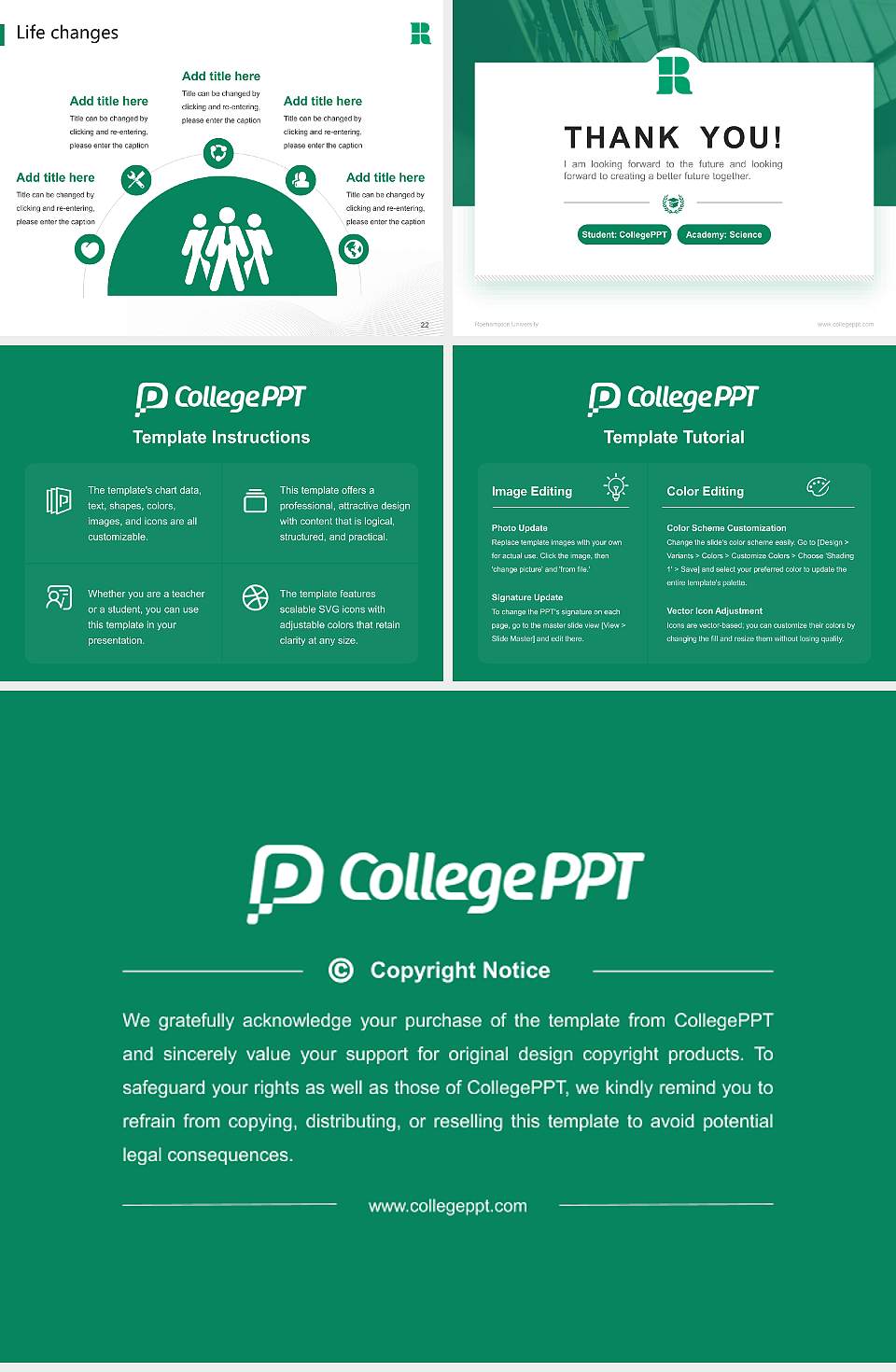 Roehampton University National Scholarship Defense PPT Template4:3 ratio PPT effect preview image4