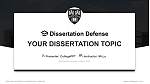 Northumbria University학위 논문 방어PPT 템플릿