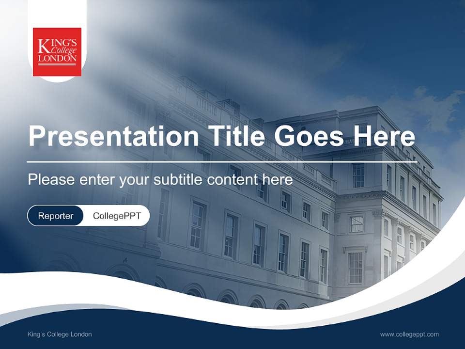 King’s College London Lecture Sharing and Networking Event PPT Template4:3 ratio PPT effect preview image4