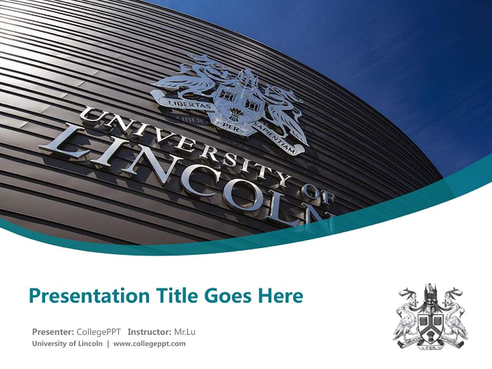 University of Lincoln Course/Courseware Creation PPT Template4:3 ratio PPT effect preview image5