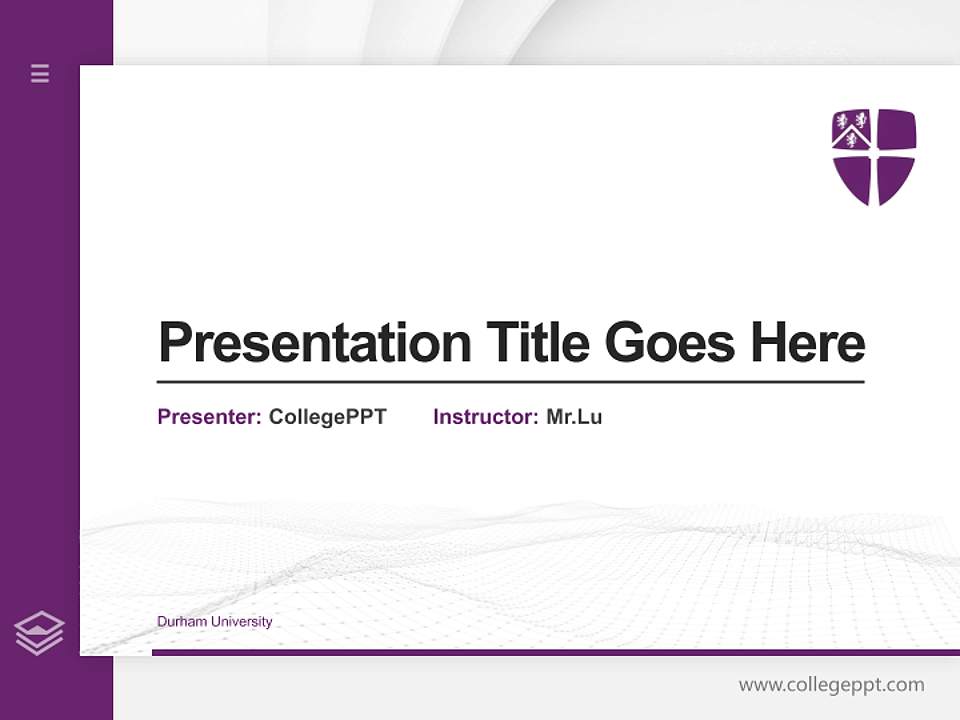Durham University Thesis Proposal/Graduation Defense PPT Template4:3 ratio PPT effect preview image5