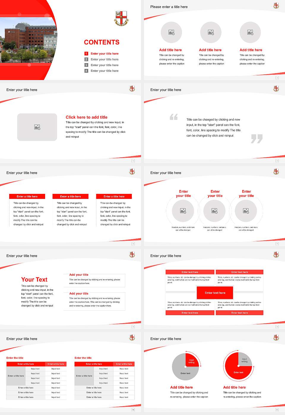 University of Chester Course/Courseware Creation PPT Template16:9 ratio PPT effect preview image2