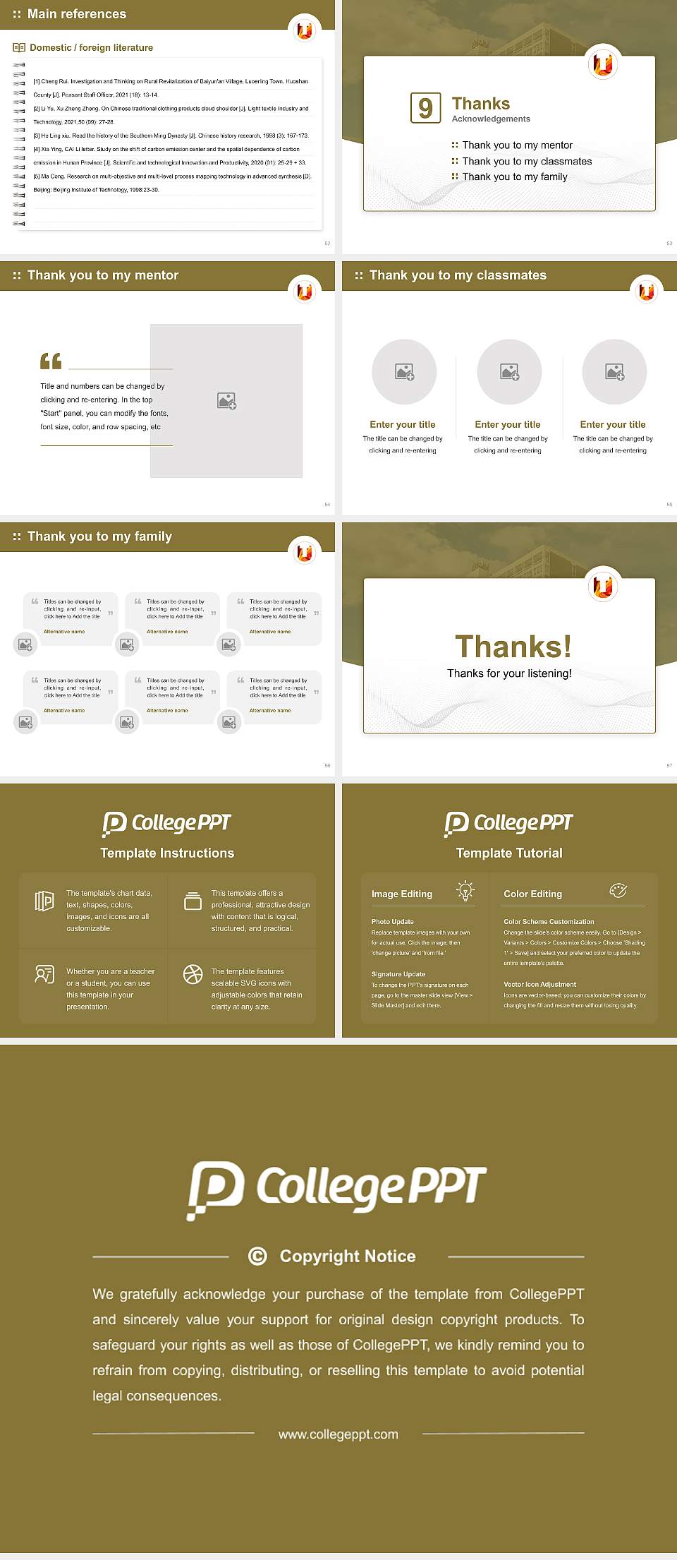 Teesside University Graduation Thesis Defense PPT Template4:3 ratio PPT effect preview image7