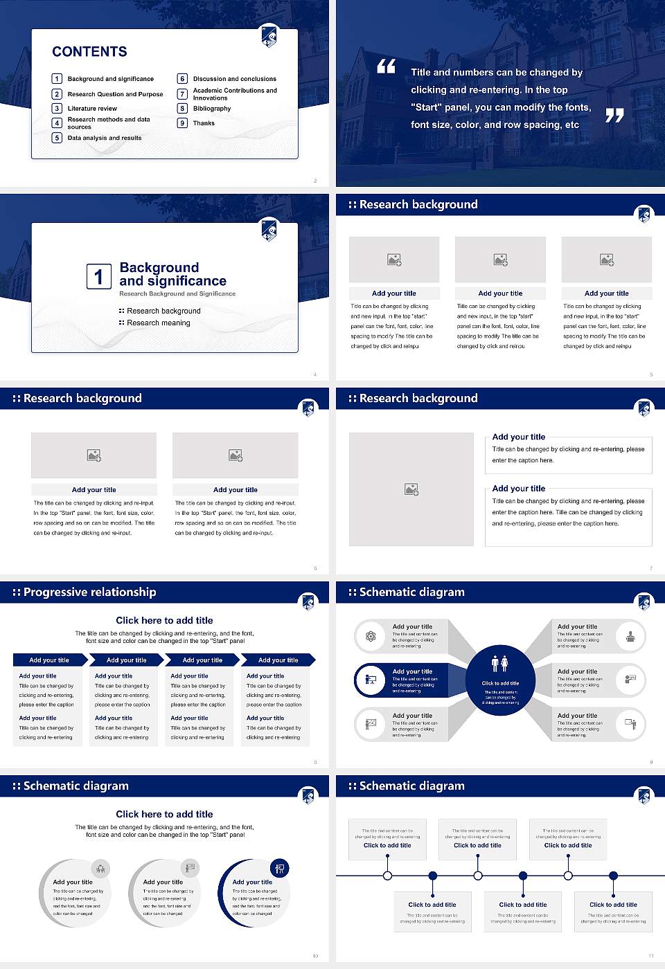 Harper Adams University Graduation Thesis Defense PPT Template16:9 ratio PPT effect preview image2