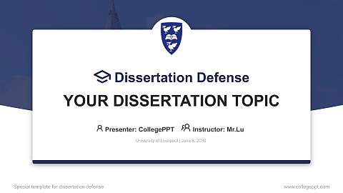 University of Liverpool Graduation Thesis Defense PPT Template