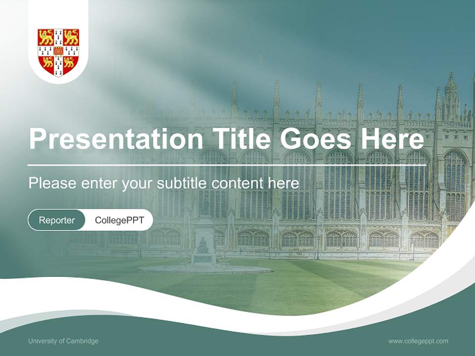University of Cambridge Lecture Sharing and Networking Event PPT Template4:3 ratio PPT effect preview image4