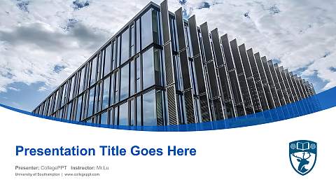 University of Southampton Course/Courseware Creation PPT Template