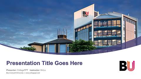 Bournemouth University Course/Courseware Creation PPT Template