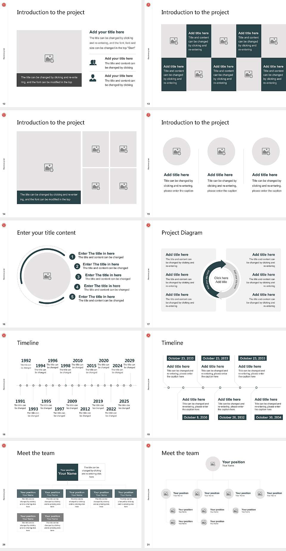 Regent’s University London Competition/Entrepreneurship Contest PPT Template4:3 ratio PPT effect preview image3