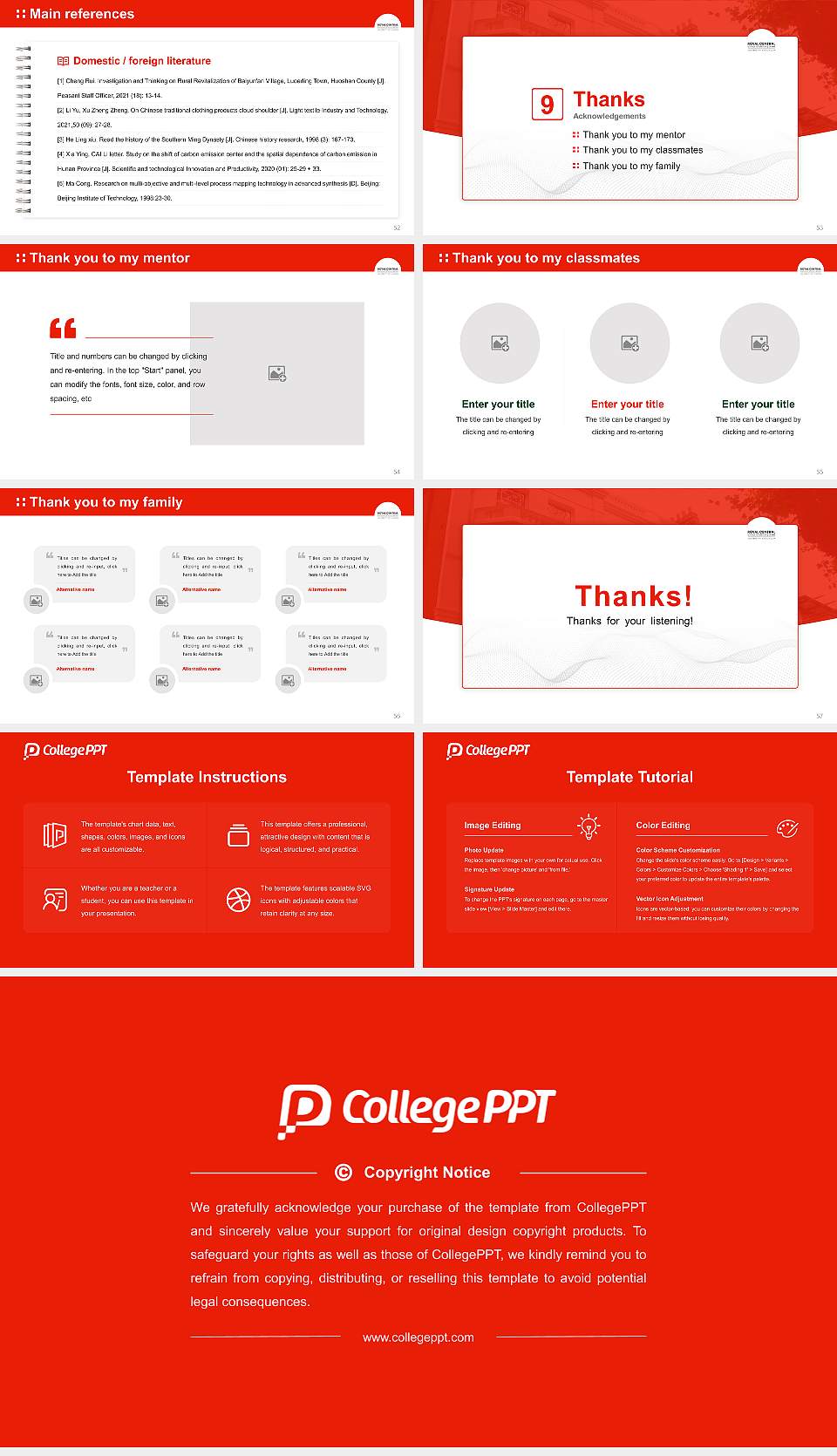 Royal Central School of Speech and Drama Graduation Thesis Defense PPT Template16:9 ratio PPT effect preview image7