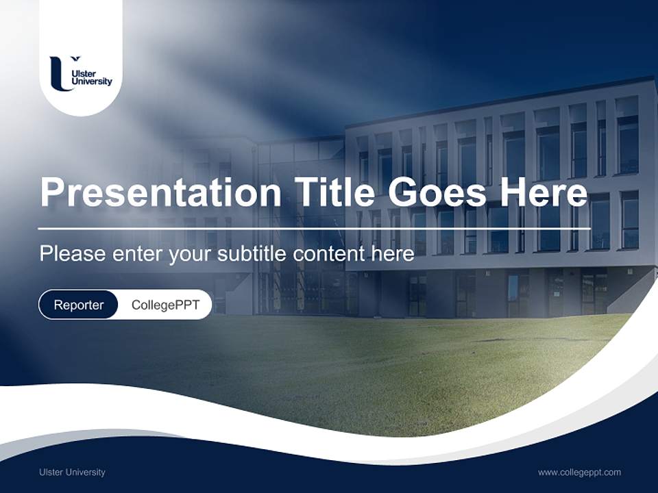 Ulster University Lecture Sharing and Networking Event PPT Template4:3 ratio PPT effect preview image4